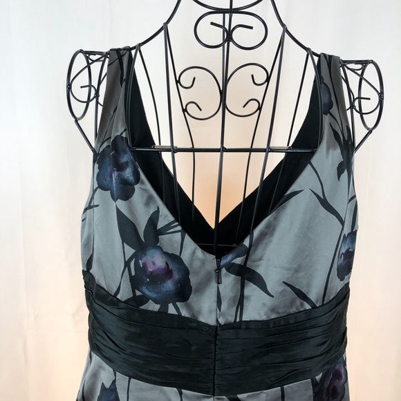 Jones New York silk floral sleeveless dress 12P - Picture 4 of 8